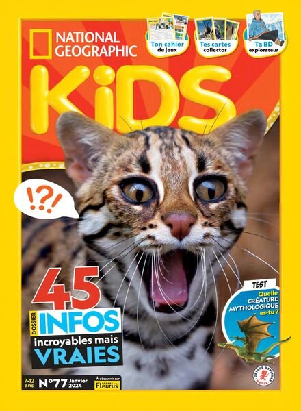 National Geographic Kids France – Janvier 2024 Cover