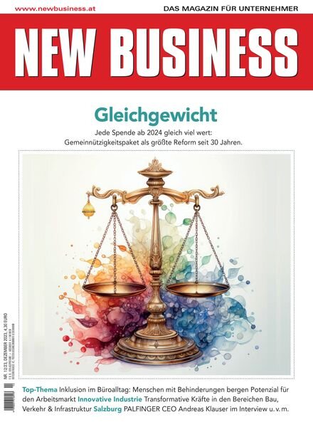 New Business Austria – Dezember 2023 Cover