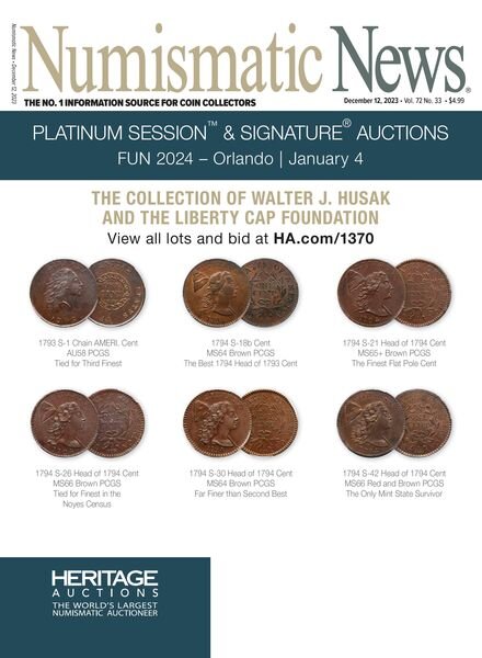 Numismatic News – December 12 2023 Cover