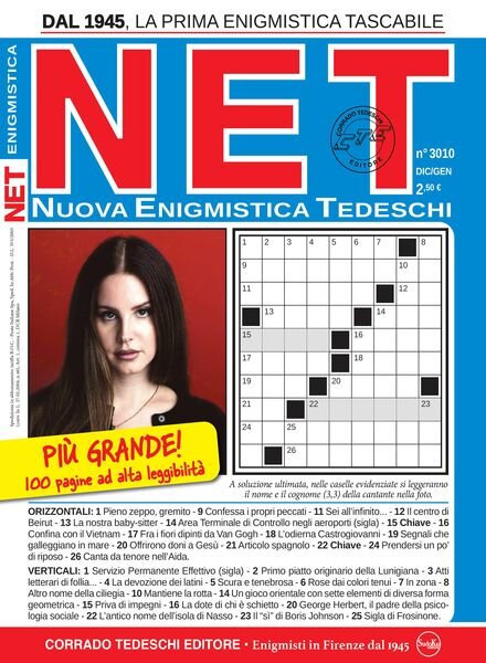Nuova Enigmistica Tascabile – Dicembre 2023 – Gennaio 2024 Cover