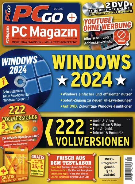 PC Magazin PCgo – Januar 2024 Cover