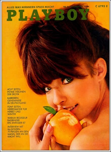 Playboy Germany – Nr 10 Oktober 1972 Cover