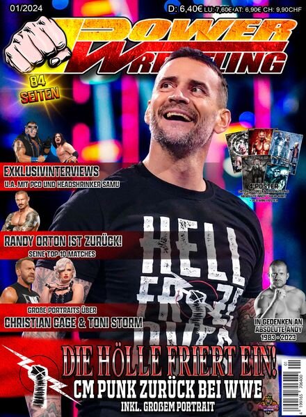 Power-Wrestling – Januar 2024 Cover