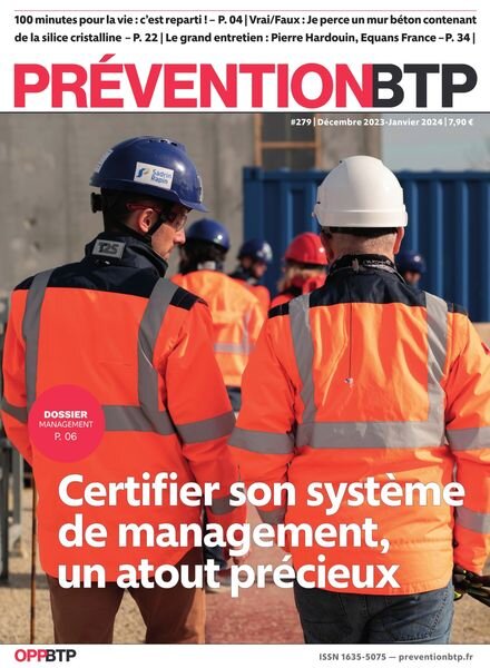 Prevention BTP – Decembre 2023 – Janvier 2024 Cover