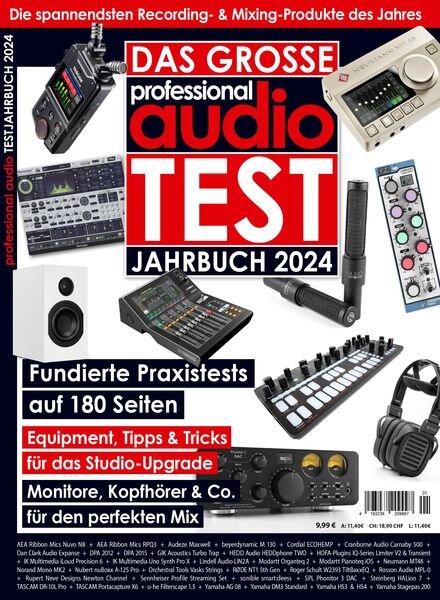 Professional Audio – Testjahrbuch 2024 Cover
