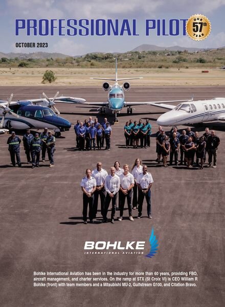 Professional Pilot Magazine – October 2023 Cover