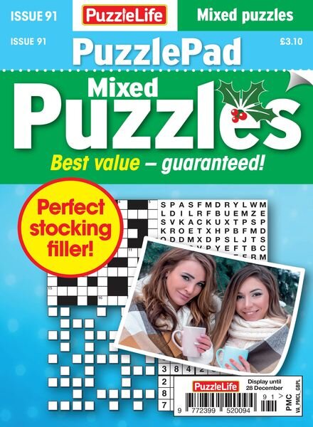 PuzzleLife PuzzlePad Puzzles – November 2023 Cover