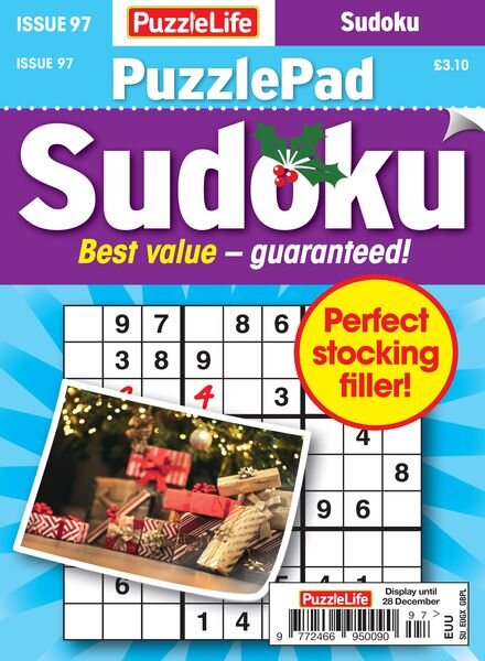 PuzzleLife PuzzlePad Sudoku – Issue 97 – November 2023 Cover