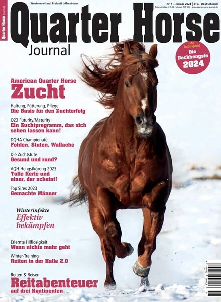 Quarter Horse Journal – Januar 2024 Cover