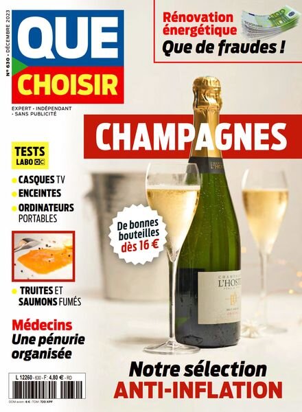 Que Choisir – Decembre 2023 Cover