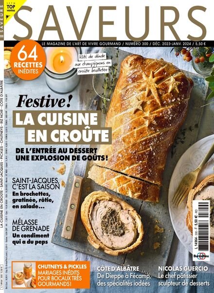 Saveurs France – Decembre 2023 – Janvier 2024 Cover