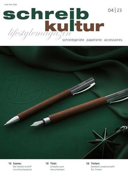 Schreibkultur – Dezember 2023 Cover