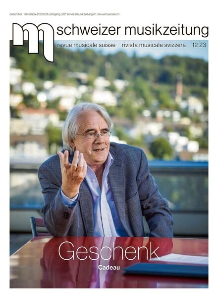 Schweizer Musikzeitung – Dezember 2023 Cover