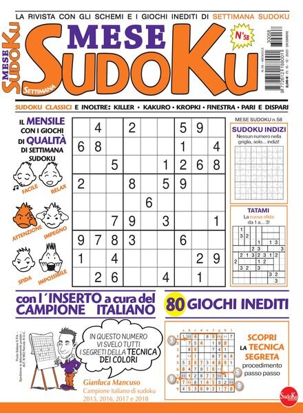 Settimana Sudoku Mese – Dicembre 2023 Cover