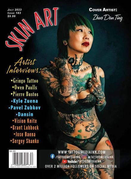 Skin Art – Issue 183 July 2023 Cover
