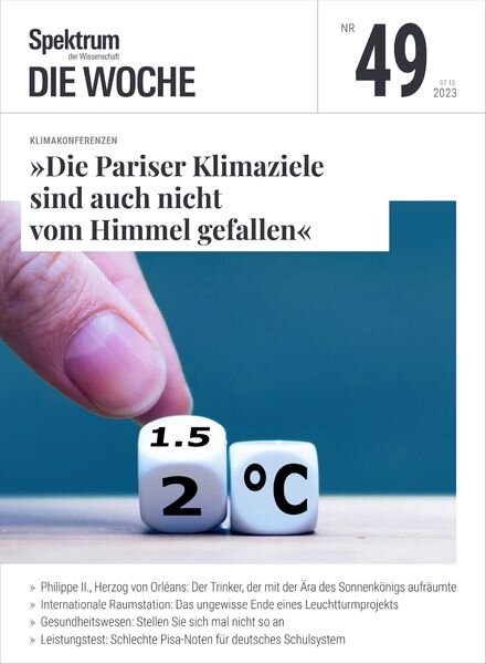 Spektrum Die Woche – 8 Dezember 2023 Cover