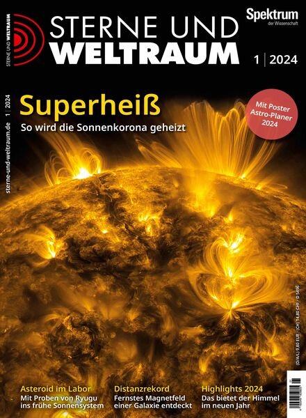 Spektrum Sterne und Weltraum – Januar 2024 Cover
