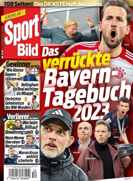 Sport Bild – 20 Dezember 2023 Cover