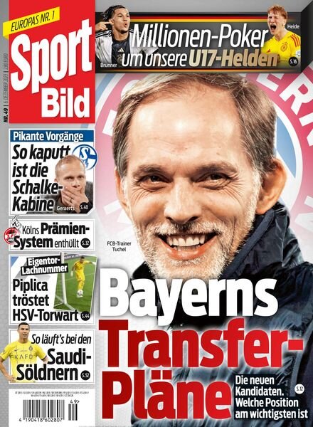 Sport Bild – 6 Dezember 2023 Cover