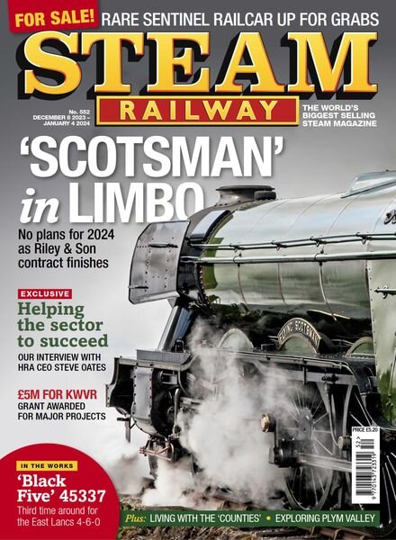 Steam Railway – Issue 552 – December 8 2023 Cover