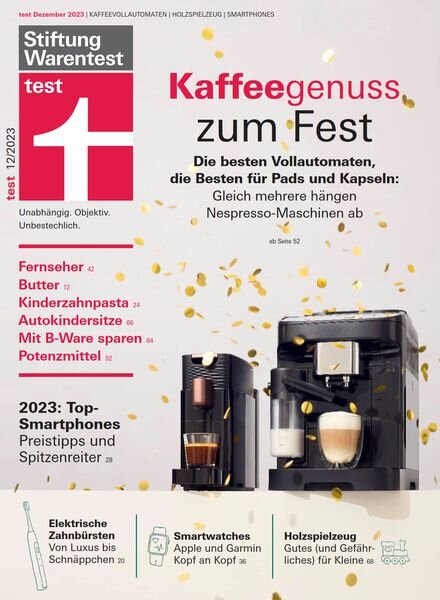 Stiftung Warentest Test – Dezember 2023 Cover