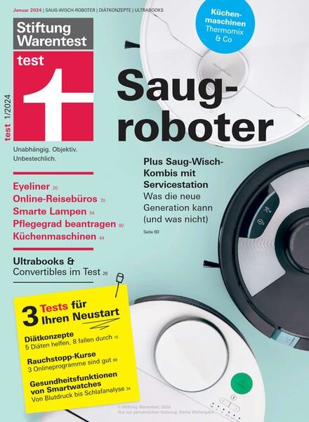 Stiftung Warentest Test – Januar 2024 Cover