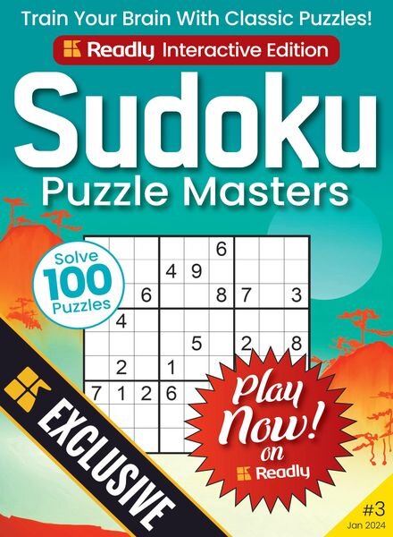 Sudoku Puzzle Masters – Issue 3 – January 2024 Cover