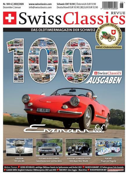 SwissClassics Revue – Dezember 2023 – Januar 2024 Cover