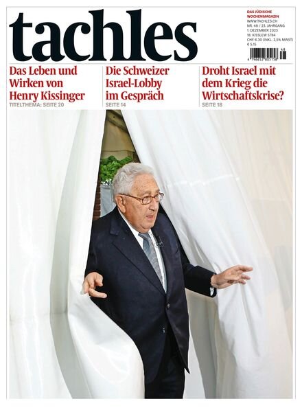 Tachles – 1 Dezember 2023 Cover