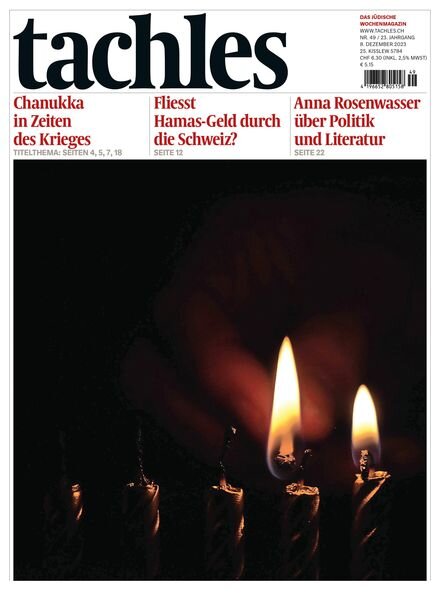 Tachles – 8 Dezember 2023 Cover