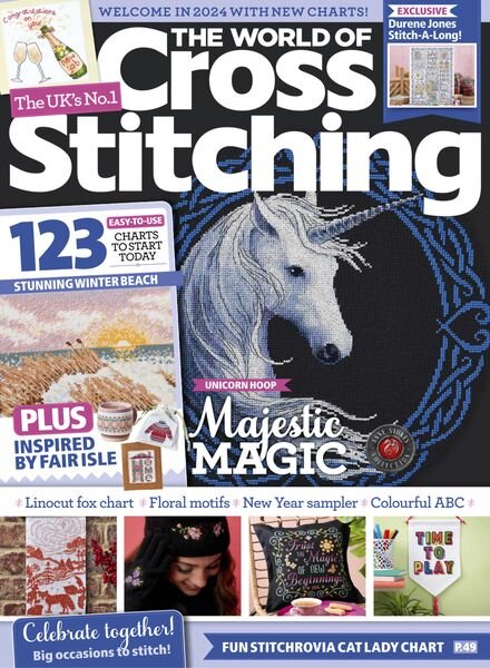 The World of Cross Stitching – January 2024 Cover