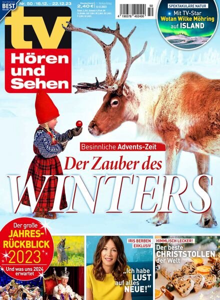 TV Horen und Sehen – 8 Dezember 2023 Cover