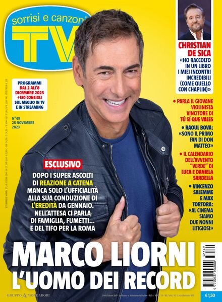 TV Sorrisi e Canzoni – 28 Novembre 2023 Cover