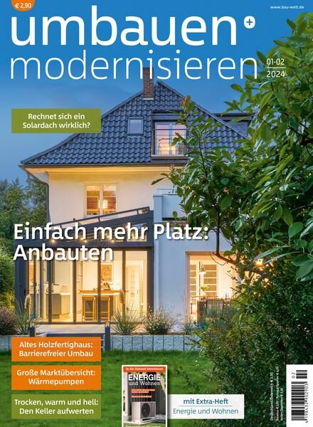 Umbauen + Modernisieren – Januar-Februar 2024 Cover