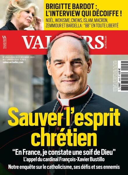 Valeurs Actuelles – 21 Decembre 2023 Cover