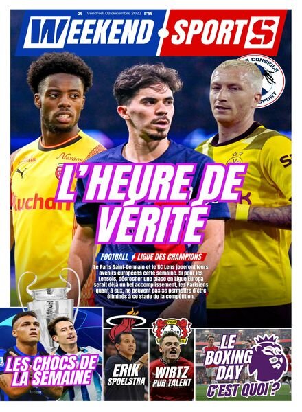 Week-end Sports – 9 Decembre 2023 Cover