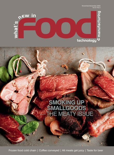 What’s New in Food Technology & Manufacturing – November-December 2023 Cover