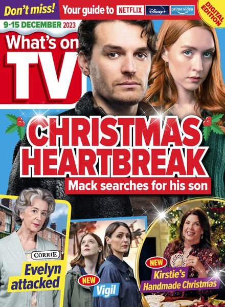 What’s on TV – 9 December 2023 Cover
