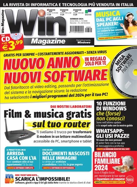 Win Magazine – Gennaio 2024 Cover