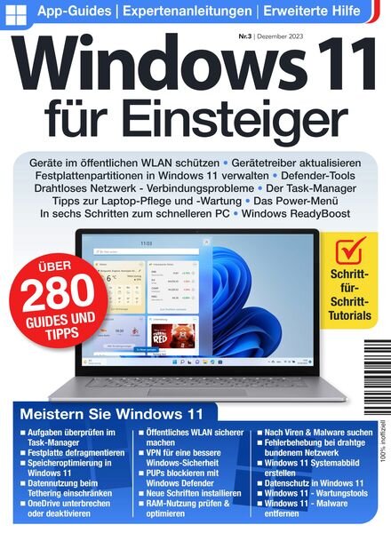 Windows 11 fur Einsteiger – Dezember 2023 Cover