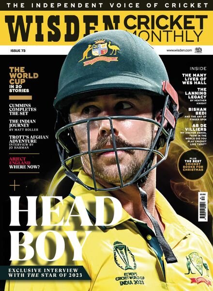 Wisden Cricket Monthly – Issue 73 – December 2023 Cover