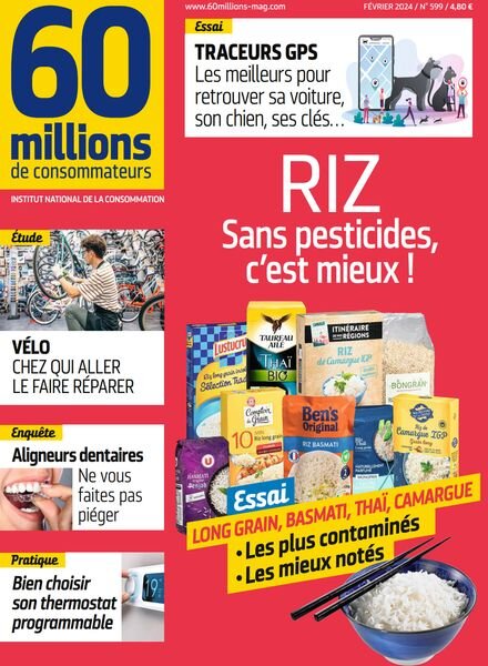60 Millions de Consommateurs – Fevrier 2024 Cover