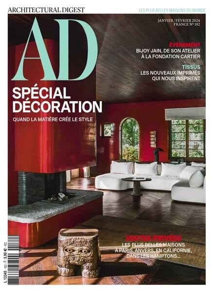 AD Architectural Digest France – Janvier-Fevrier 2024 Cover