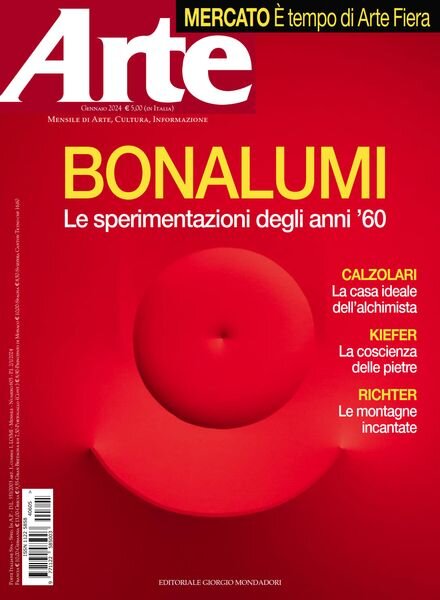 Arte – Gennaio 2024 Cover