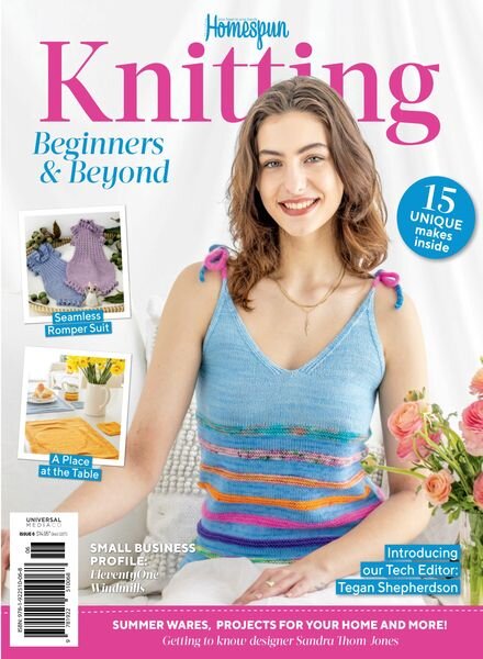 Australian Homespun Specials – Issue 6 – Knitting Beginners & Beyond – January 2024 Cover
