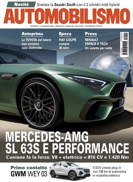 Automobilismo – Gennaio 2024 Cover