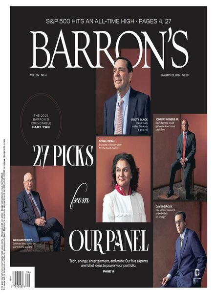 Barron’s – January 22 2024 Cover