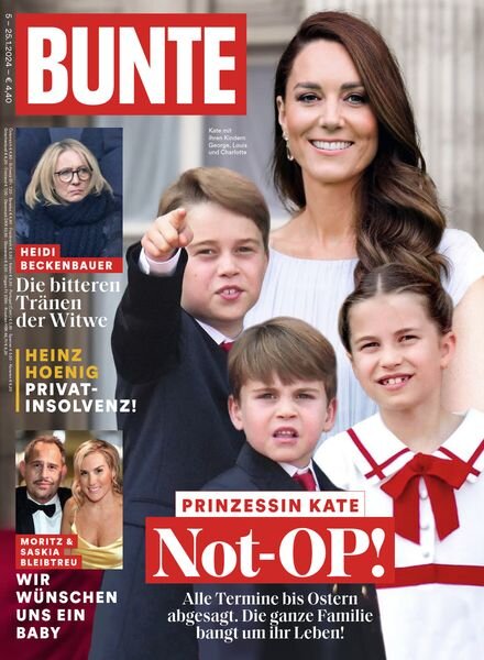 BUNTE – 25 Januar 2024 Cover