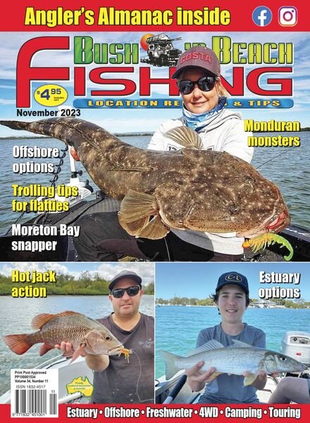 Bush ‘n Beach Fishing Magazine – November 2023 Cover