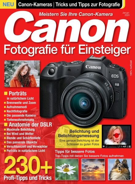 Canon-Fotografie fur Einsteiger – Januar 2024 Cover